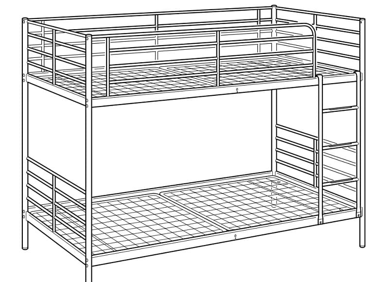Ikea Svarta Bunk Bed User Manual Pdf 2022, Ikea Metal Frame Bunk Bed Instructions