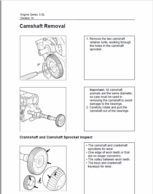 OM Pimespo Engine 3.0L For Forklift Trucks Repair Rules Manual