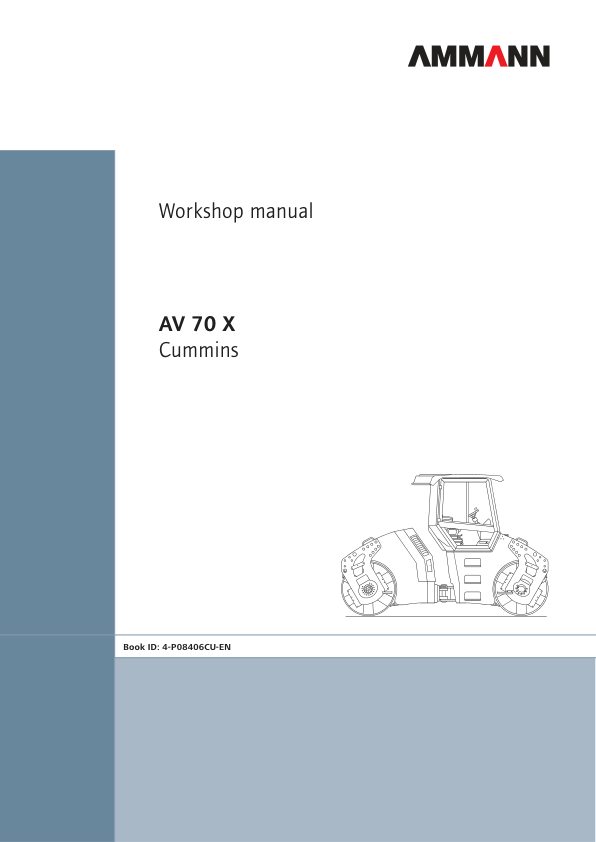 Ammann AV 70 X Heavy Tandem Roller Workshop Repair Manual