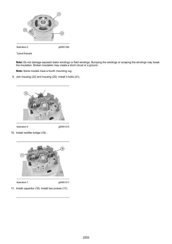 caterpillar cat 3126 marine engine service repair manual 1zj00001 and up 2252