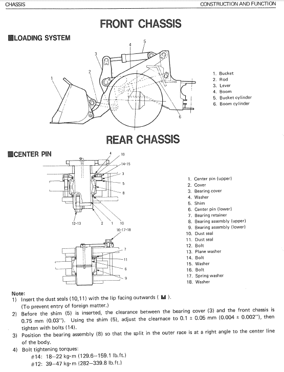 Kawasaki 80ZIII Wheel Loader Service Manual