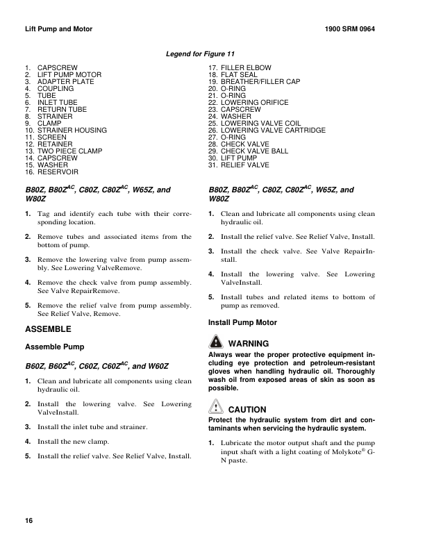 hyster b60zac pallet truck b230 series repair manual 19