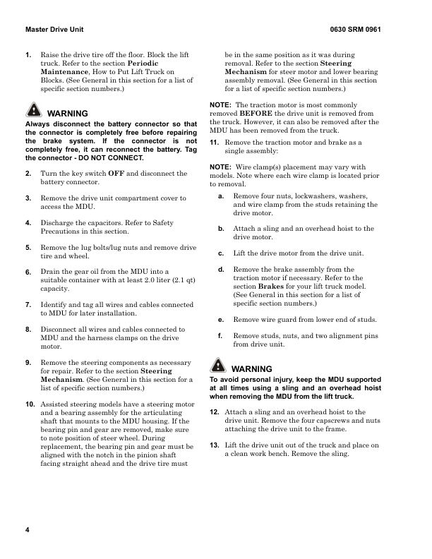 hyster b60zhd2 b80zhd2 pallet truck c257 series repair manual 11