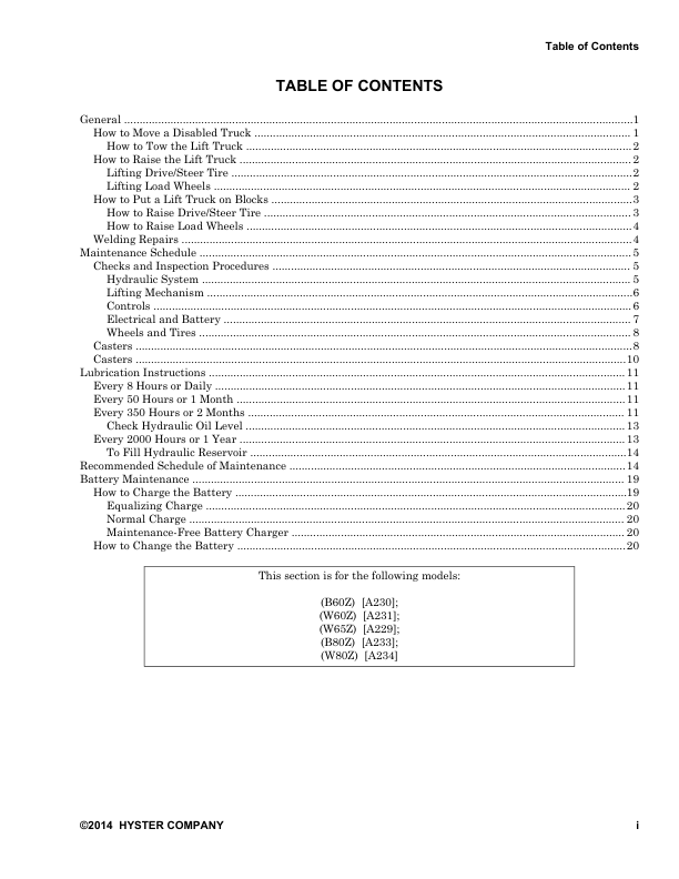 hyster b80z pallet truck a233 series repair manual 2