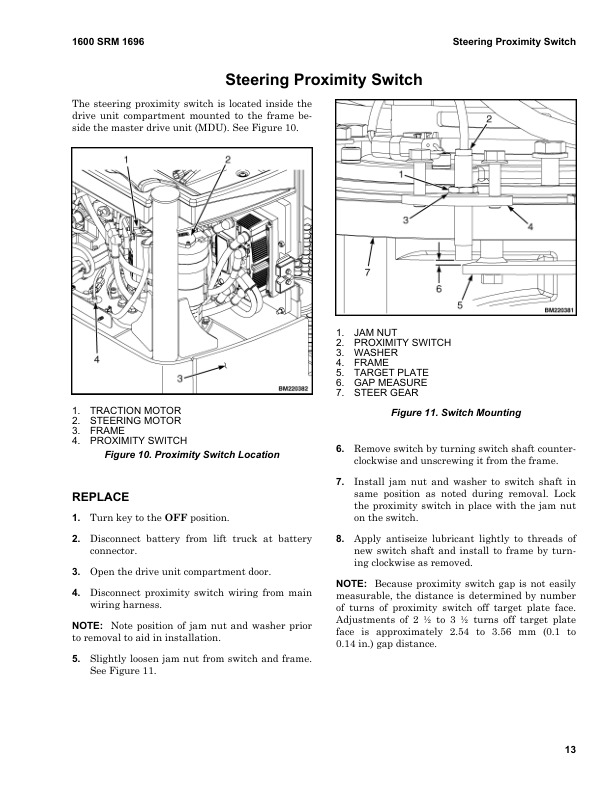 hyster be80zhd be100zhd pallet trucks a244 series repair manual 16