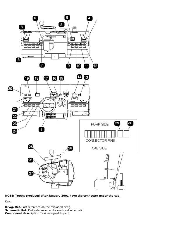 hyster c1 0 c1 3 v30xmu man up turret trucks a463 series repair manual 35