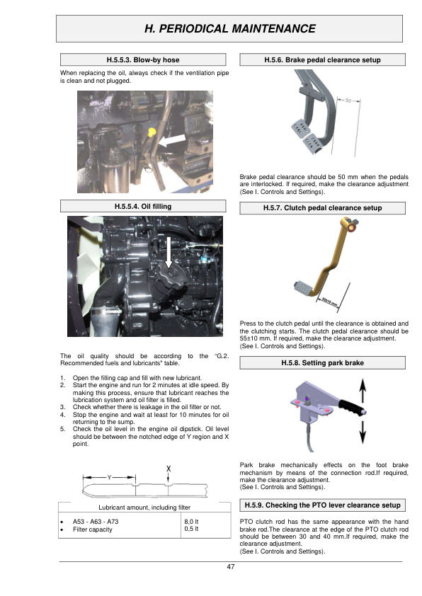 valtra tractor a53 a73 operators manual en 52