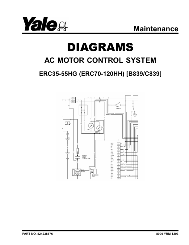 yale erc35hg erc40hg erc45hg erc55hg forklift b839 service repair manual 1 1