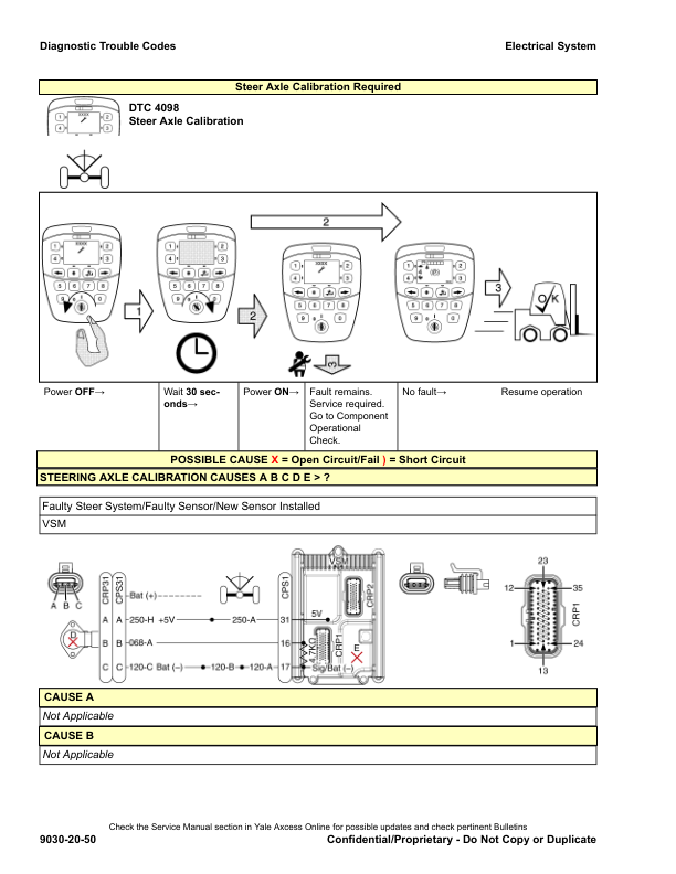 yale erp025vc erp030vc electric forklift b888 service repair manual 172