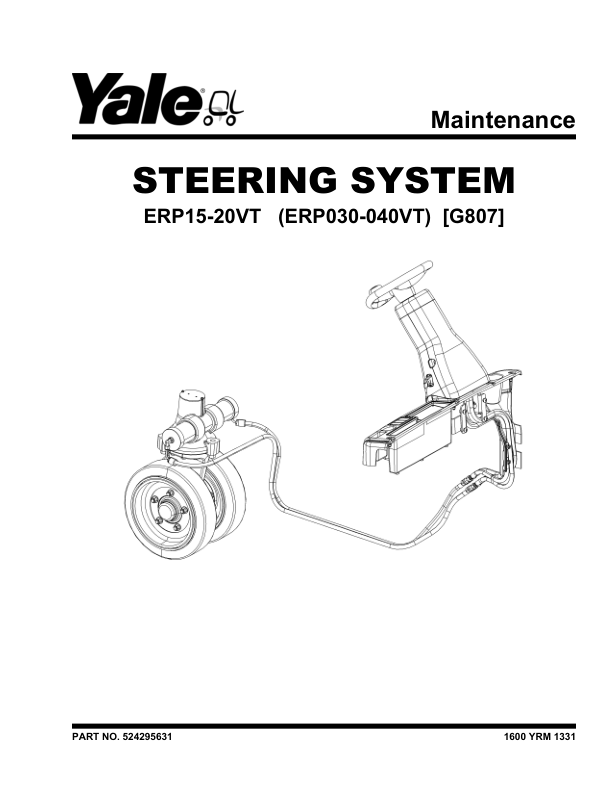 yale erp030vt erp035vt erp040vt forklift g807 series repair manual 1 1