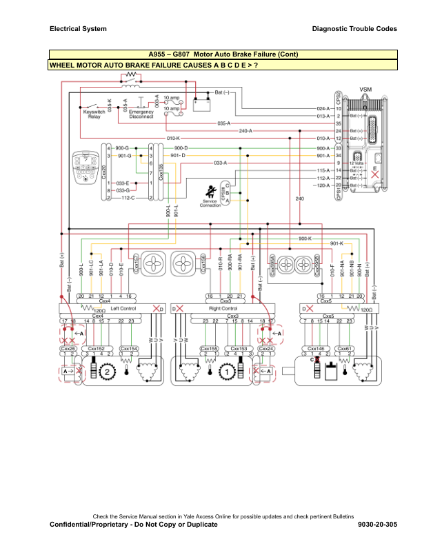 yale erp030vt erp035vt erp040vt forklift g807 series repair manual 433