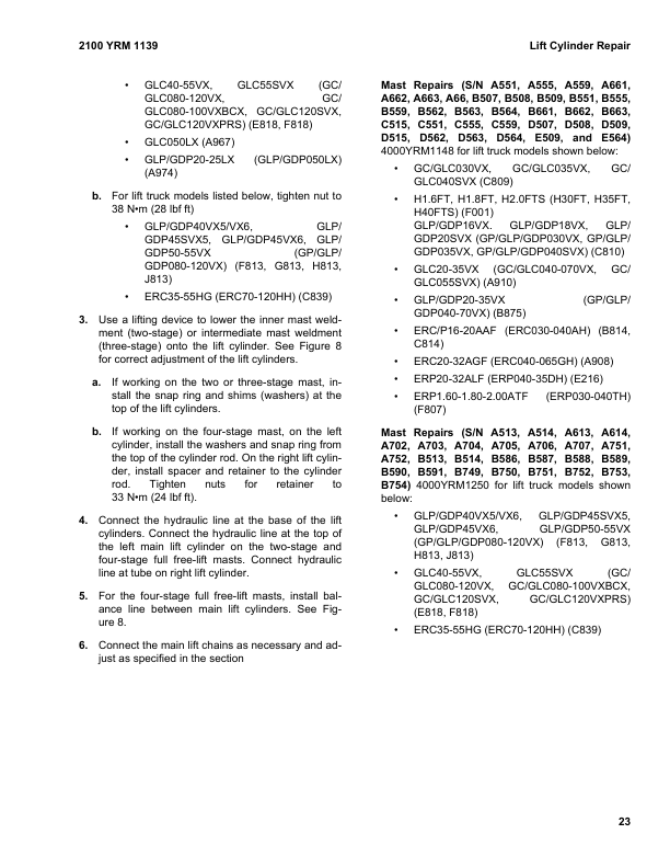 yale erp040dh erp050dh erp060dh erp065dh forklift e216 series repair manual 27