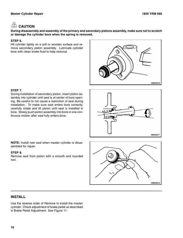 yale erp040dh erp050dh erp060dh forklift d216 series repair manual 20
