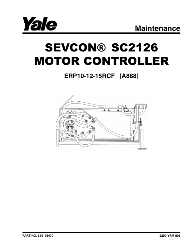yale erp10rcf erp12rcf erp15rcf forklift a888 service repair manual 1 1