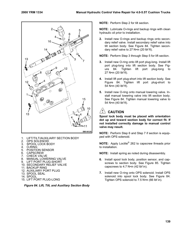 yale erp15vt erp16vt erp18vt erp20vt forklift g807 series repair manual 145