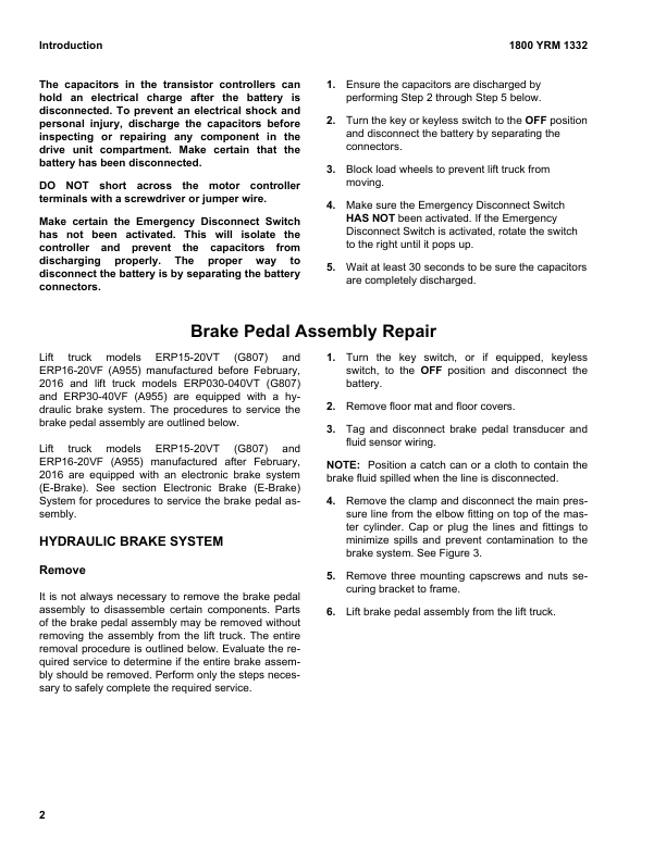 yale erp15vt erp16vt erp18vt erp20vt forklift g807 series repair manual 6