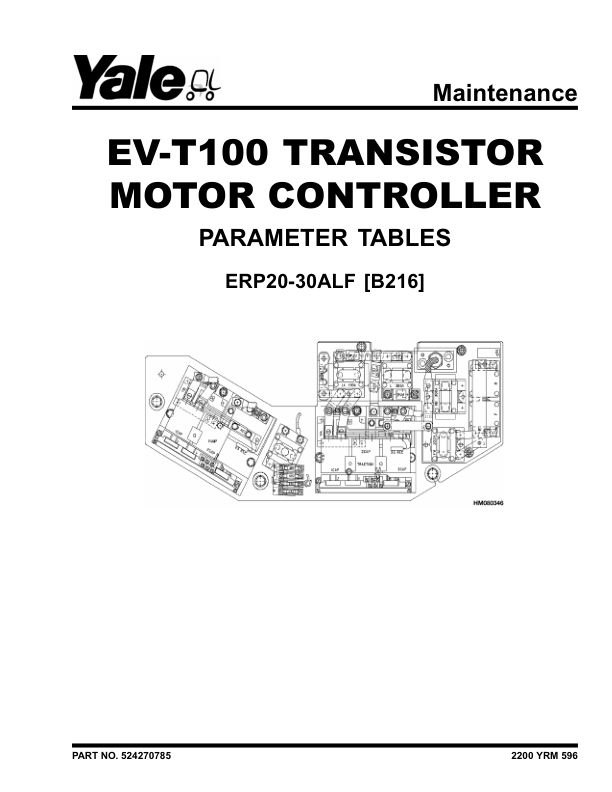 yale erp20alf erp25alf erp30alf electric forklift b216 service repair manual 1 1