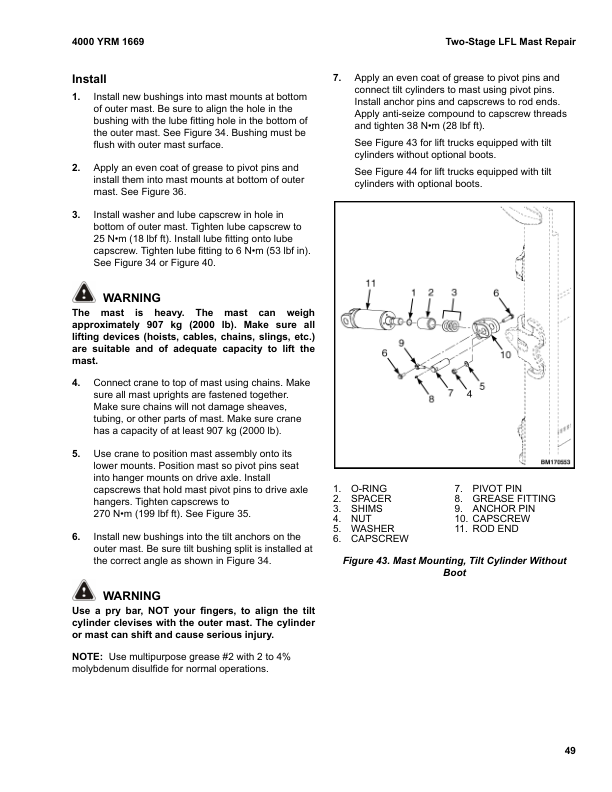 yale erp22vl erp25vl erp30vl erp35vl electric pallet truck a976 service repair manual 55