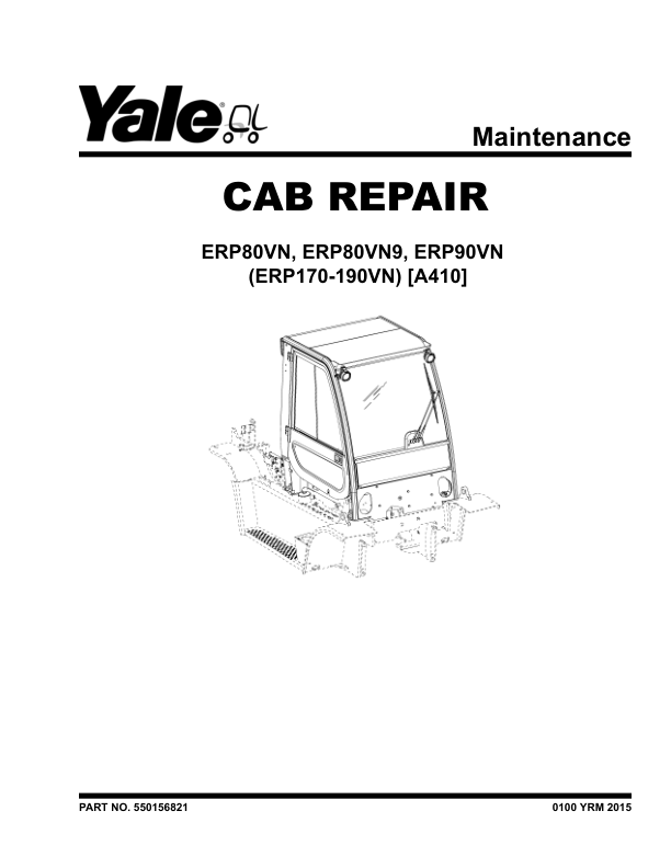 yale erp80vn erp80vn9 erp90vn forklift a410 service repair manual 1 1