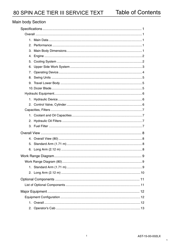 Linkbelt 80 Tier 3 Spin Ace Excavator Service Repair Manual