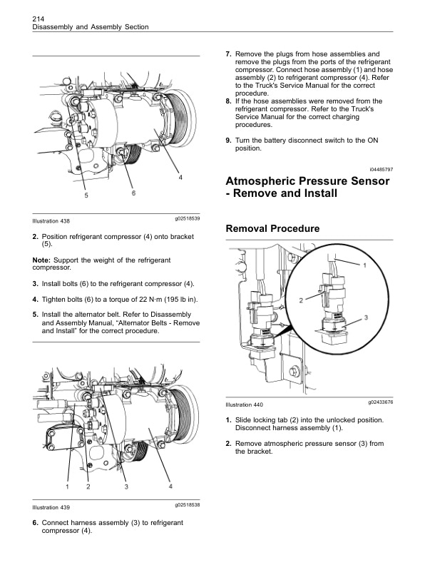 Caterpillar 1204E Diesel Engine Disassembly and Assembly Service Manual 99799-64102-5