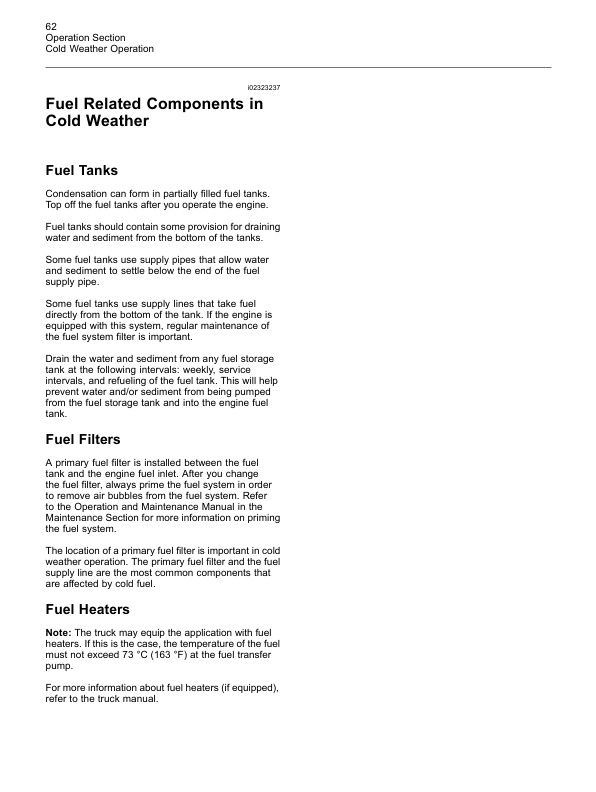 Caterpillar 1204E Diesel Engine Operation and Maintenance Manual Service Manual 99799-64105-2