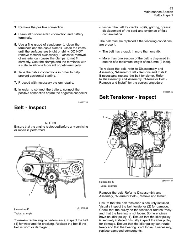 Caterpillar 1204E Diesel Engine Operation and Maintenance Manual Service Manual 99799-64105-3