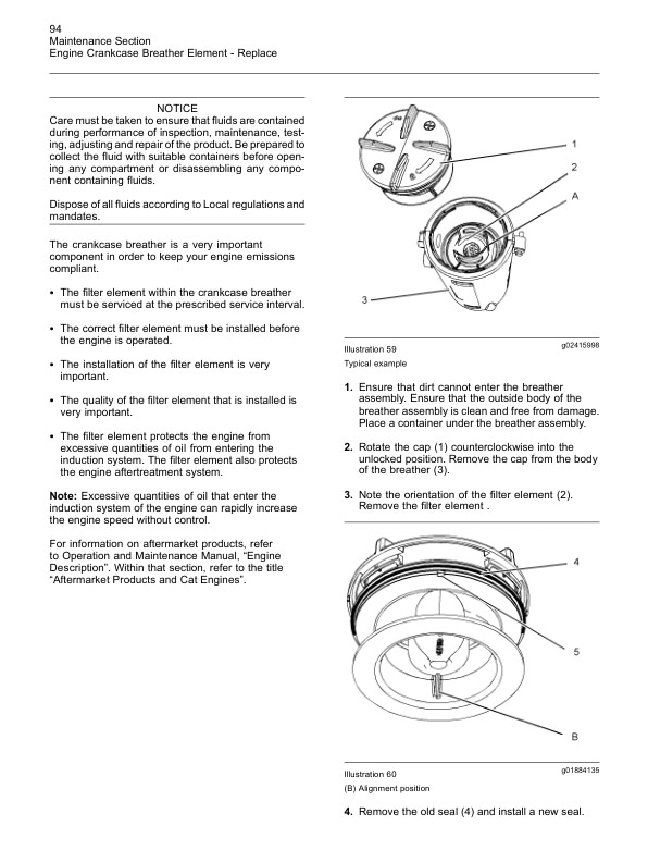 Caterpillar 1204E Diesel Engine Operation and Maintenance Manual Service Manual 99799-64105-4