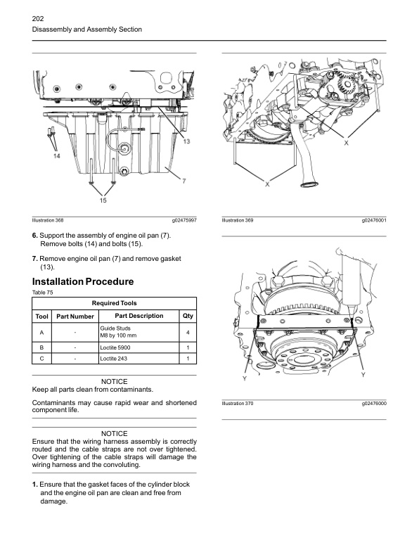 Caterpillar 1204F Diesel Engine Disassembly and Assembly Service Manual 99799-67102-3