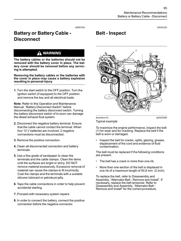 Caterpillar 1204F Diesel Engine Operation and Maintenance Manual Service Manual 99799-67105-3