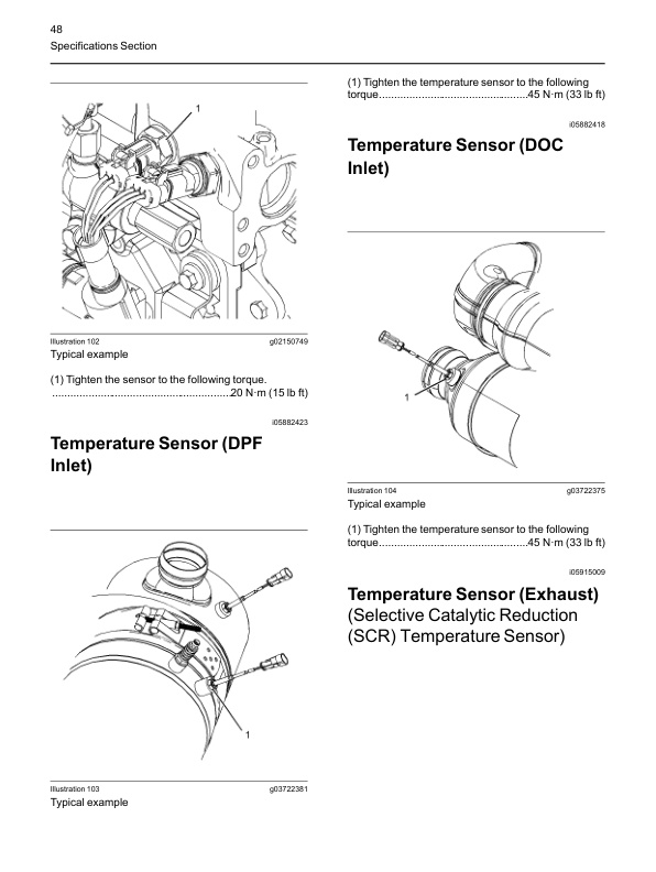 Caterpillar 1204F Diesel Engine Specifications Service Manual 99799-67101-5