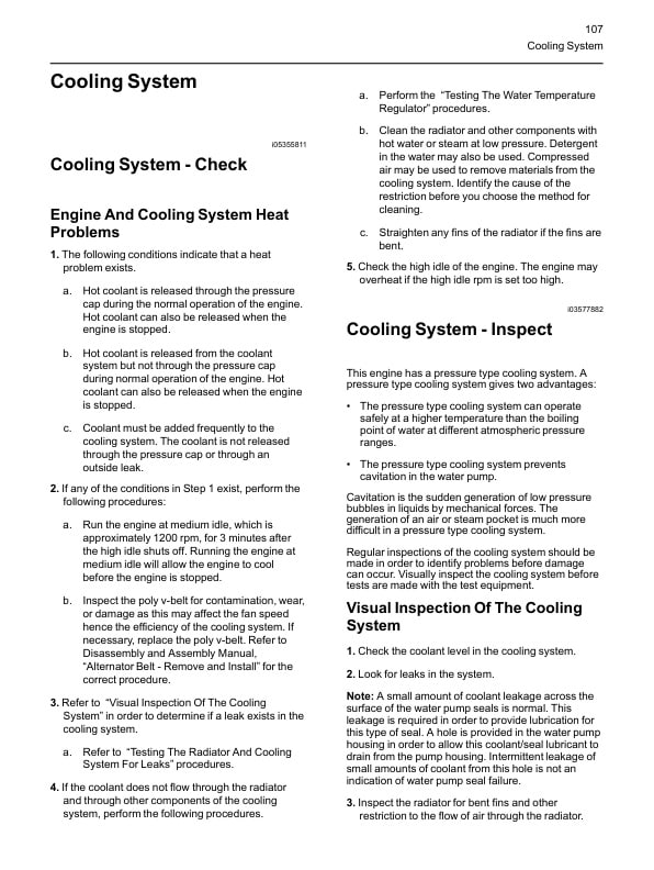 Caterpillar 1204F Diesel Engine Systems Operation Testing and Adjusting Service Manual 99799-67103-5