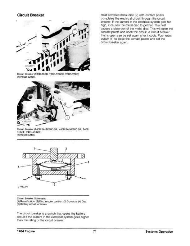 Caterpillar 1404 Engine Specifications Systems Operation Testing and Adjusting SENB8080-05-2