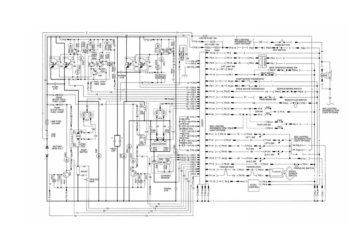 Caterpillar 2EC20 to 2EC30 MicroCommand II Control System w-Regen Schematic SENB8613-01-2