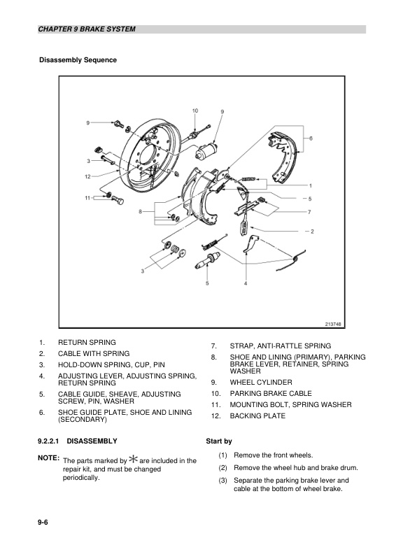Alternative view of Caterpillar 2P3000 to 2PD7000, GP15NM-35NM Chassis and Mast Service Manual 99719-8M110