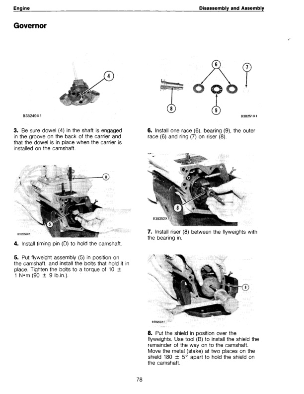 Caterpillar 3208, 3208T Vehicular Engines Disassembly and Assembly SENB8324-3