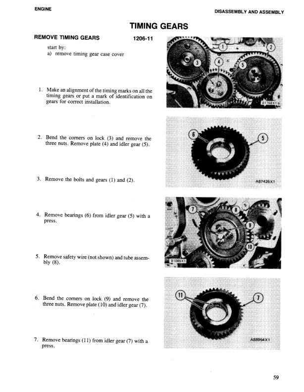 Caterpillar 3.3 Liter (4.2032) Diesel Engine Disassembly and Assembly SENB8128-3