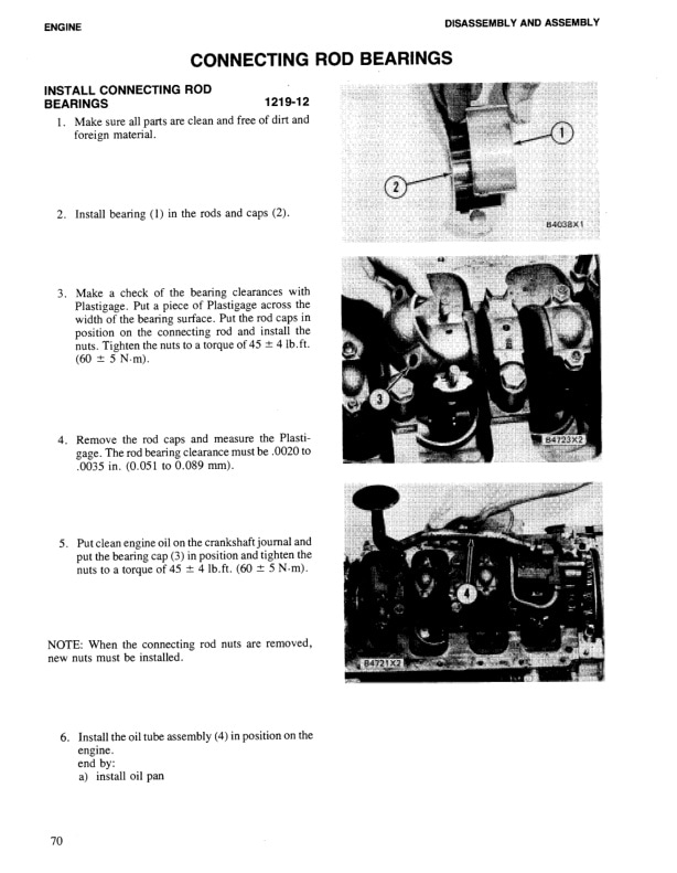 Caterpillar 3.3 Liter (4.2032) Diesel Engine Disassembly and Assembly SENB8128-5