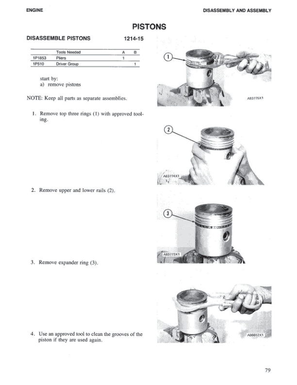 Caterpillar 4.236 Gasoline Engine Disassembly and Assembly SENB8097-5