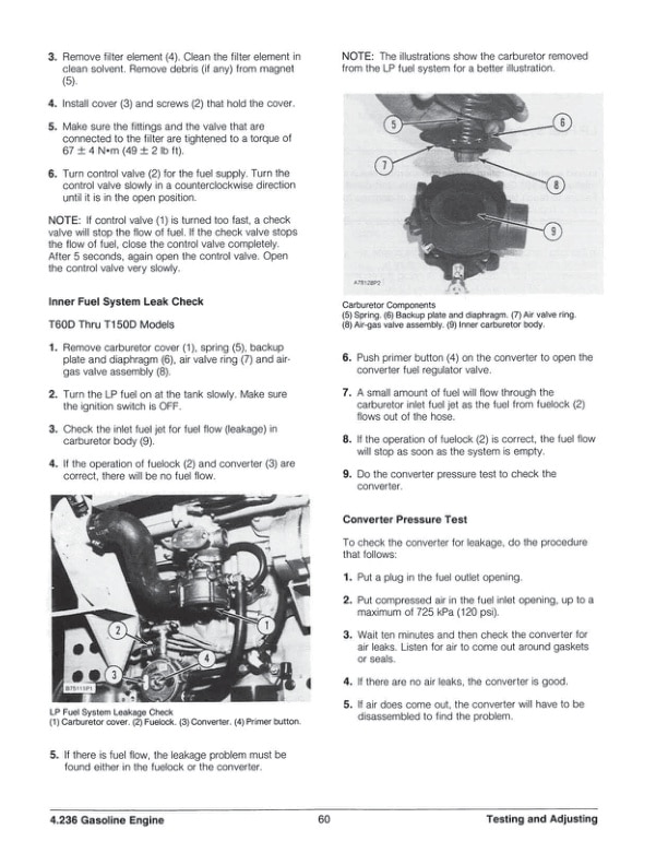 Caterpillar 4.236 Gasoline Engine Specifications Systems Operation Testing and Adjusting SENB8081-03-2