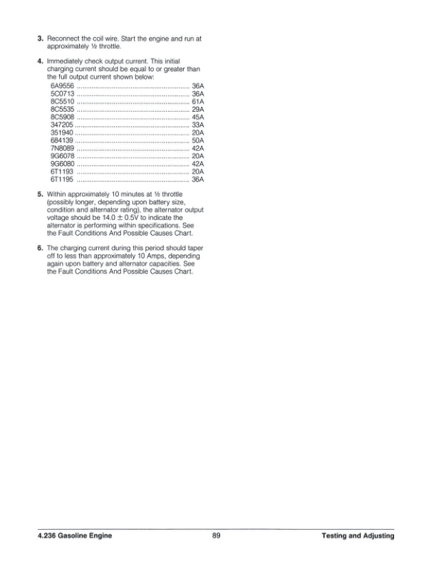 Caterpillar 4.236 Gasoline Engine Specifications Systems Operation Testing and Adjusting SENB8081-03-4