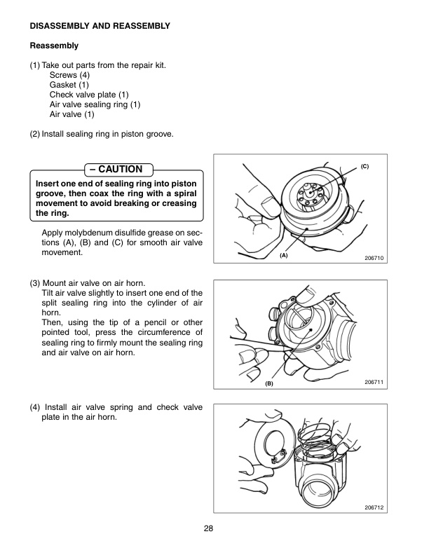 Caterpillar 4G15, 4G63, 4G64, 6G72 Engine Service Manual 99719-34130-2
