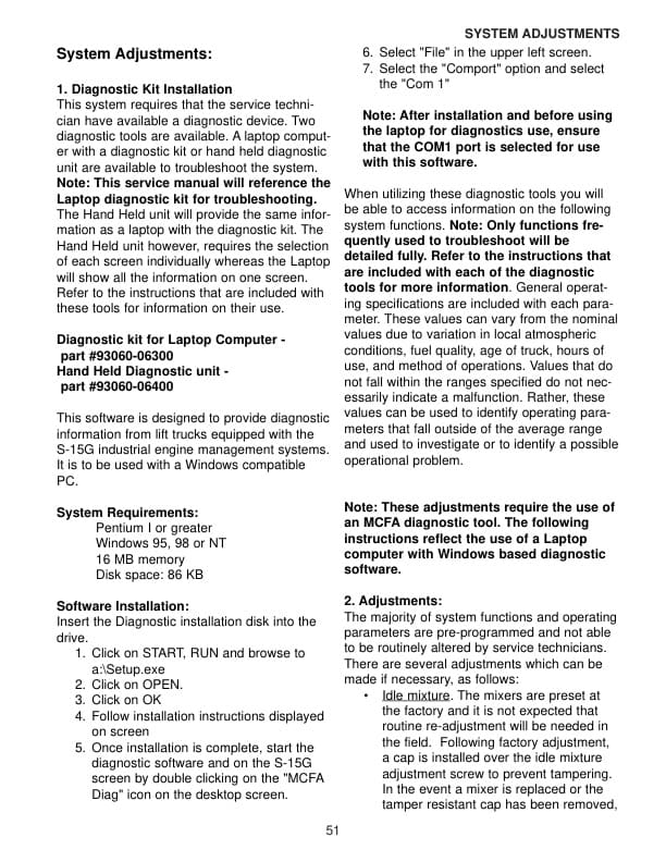 Caterpillar 4G63, 4G64, 6G72 Liquefied Petroleum Gas Supplement Service Manual 99729-85100-4