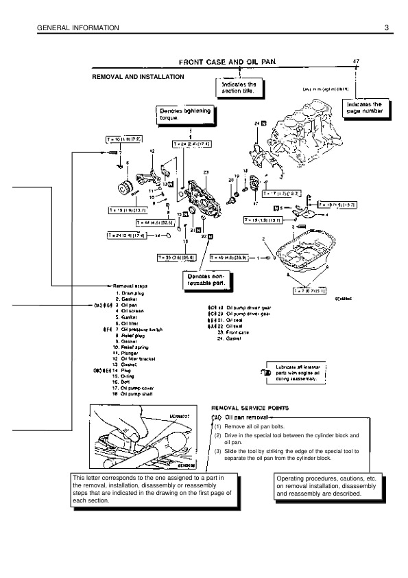 Alternative view of Caterpillar 4G63, 4G64 Gasoline Engine Service Manual 99729-84120
