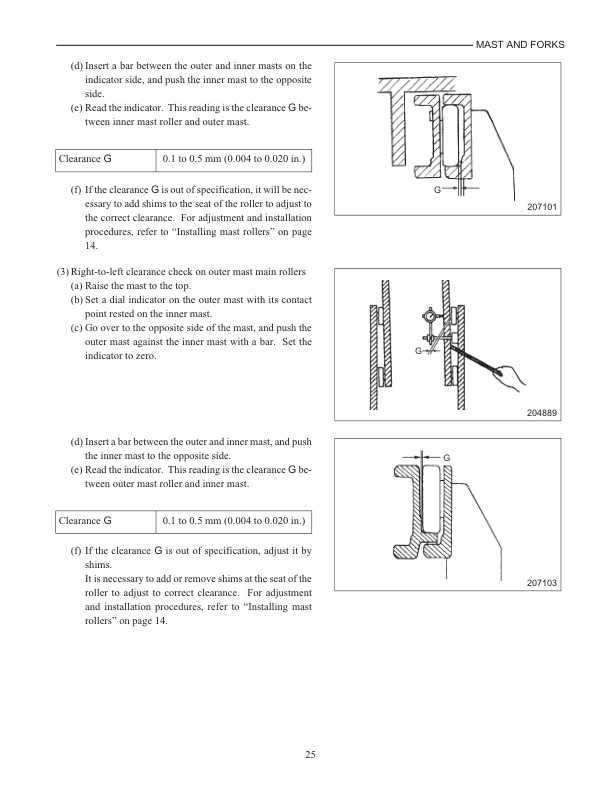 Caterpillar 5M15D to 5M35D Mast Supplement Service Manual 99739-351T0 4 Caterpillar 5M15D to 5M35D Mast Supplement Service Manual 99739-351T0-4