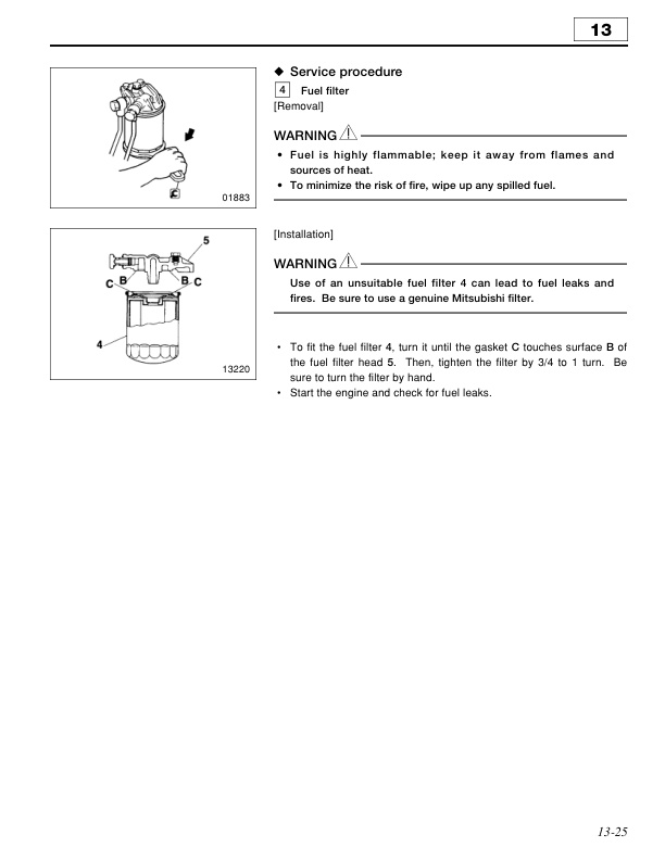 Caterpillar 6D16 Diesel Engine Service Manual 99709-68130-2