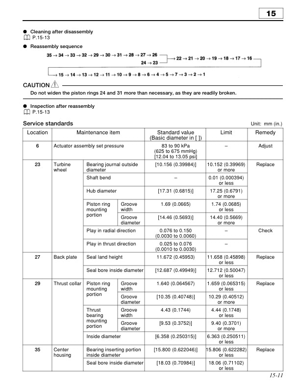 Caterpillar 6D16 Diesel Engine Service Manual 99709-68130-3