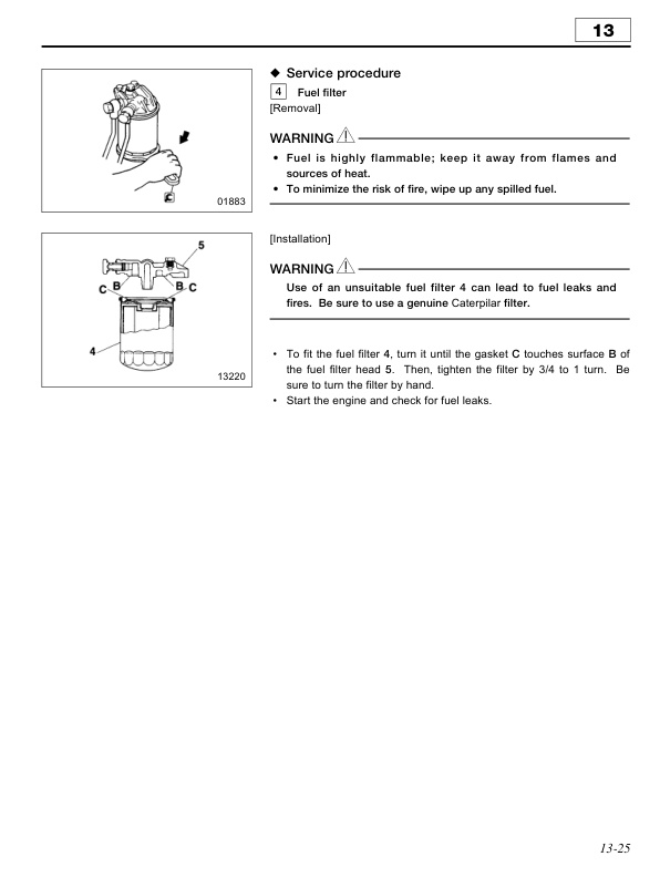 Caterpillar 6D16-TL Diesel Engine Service Manual 99799-88100-2