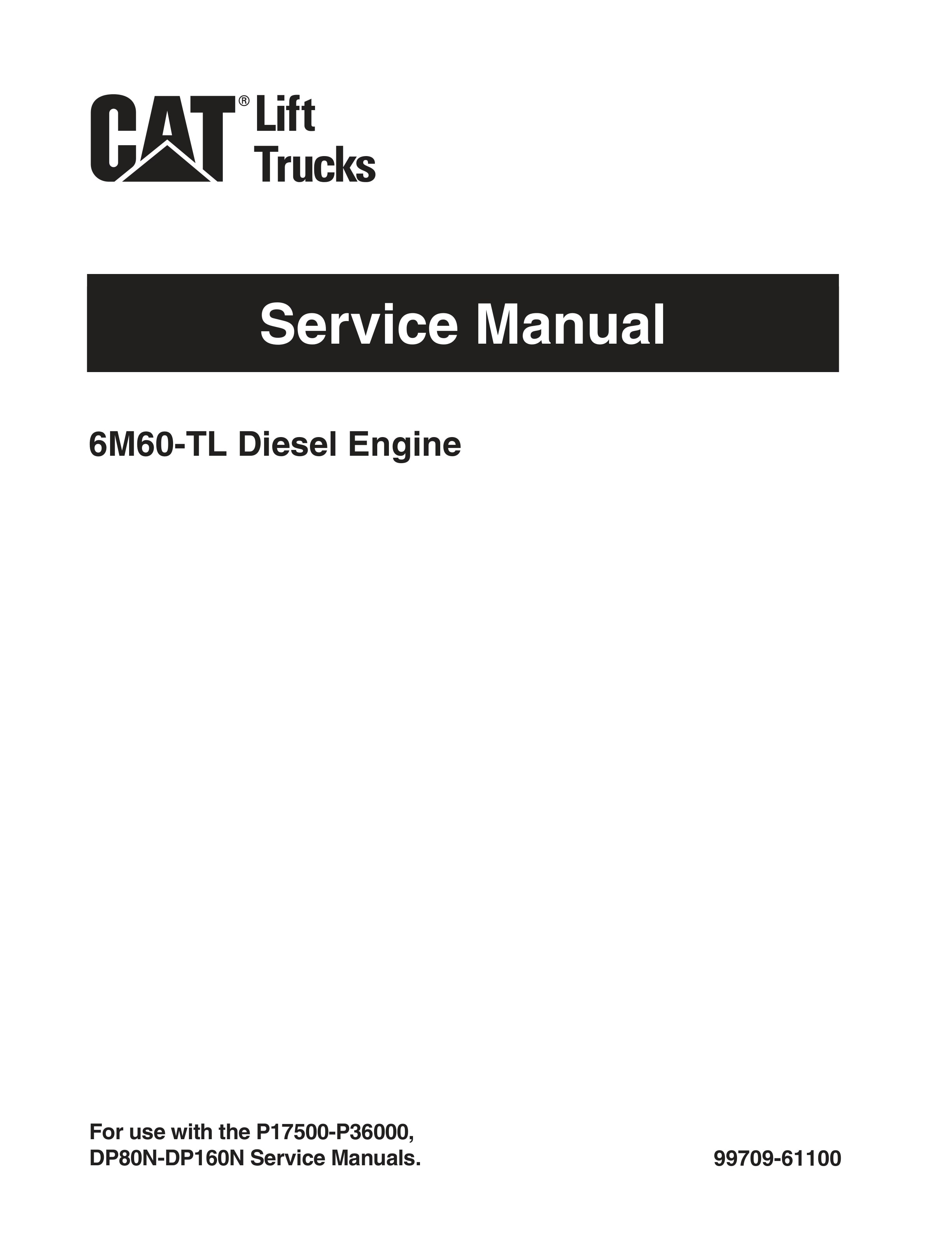 Caterpillar 6M60-TL Diesel Engine Service Manual 99709-61100