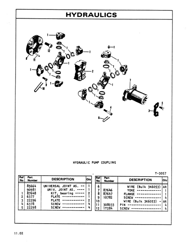 Caterpillar 850S, T220, T221, 950S, T300, T400 Parts Manual UEC0434S-5